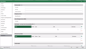 Image of Sonia Setup Screen for Integrations