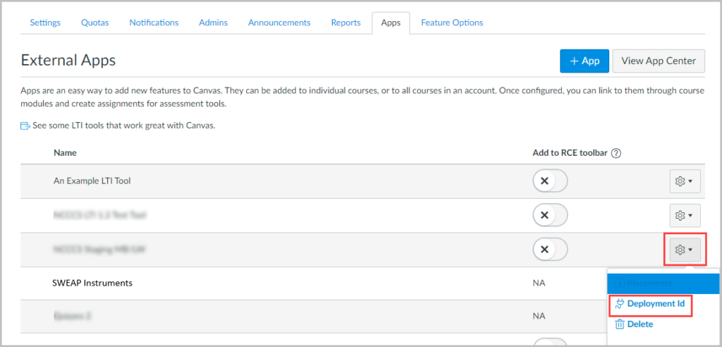 get the deployment id